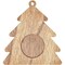 6 Pack Christmas Photo Ornaments, Unfinished Picture Frames Tree Hanging Decor